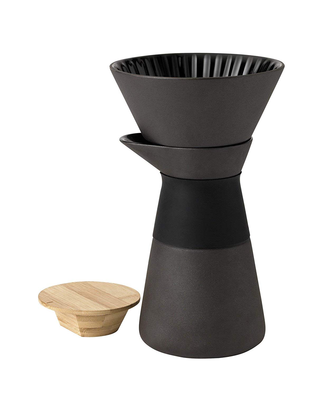 Stelton 14 x 14 x 23.5 cm The Slow Brew Coffee Maker, Black