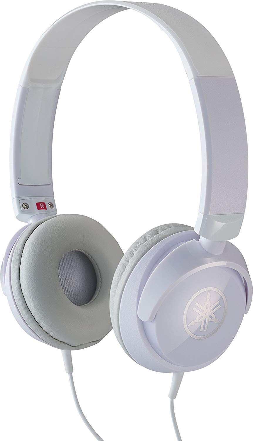 Yamaha HPH-50 Headphones, Quality Sound, Deep Bass and Balanced Treble, Over the Ear, Wired Musicians Headphones, in White