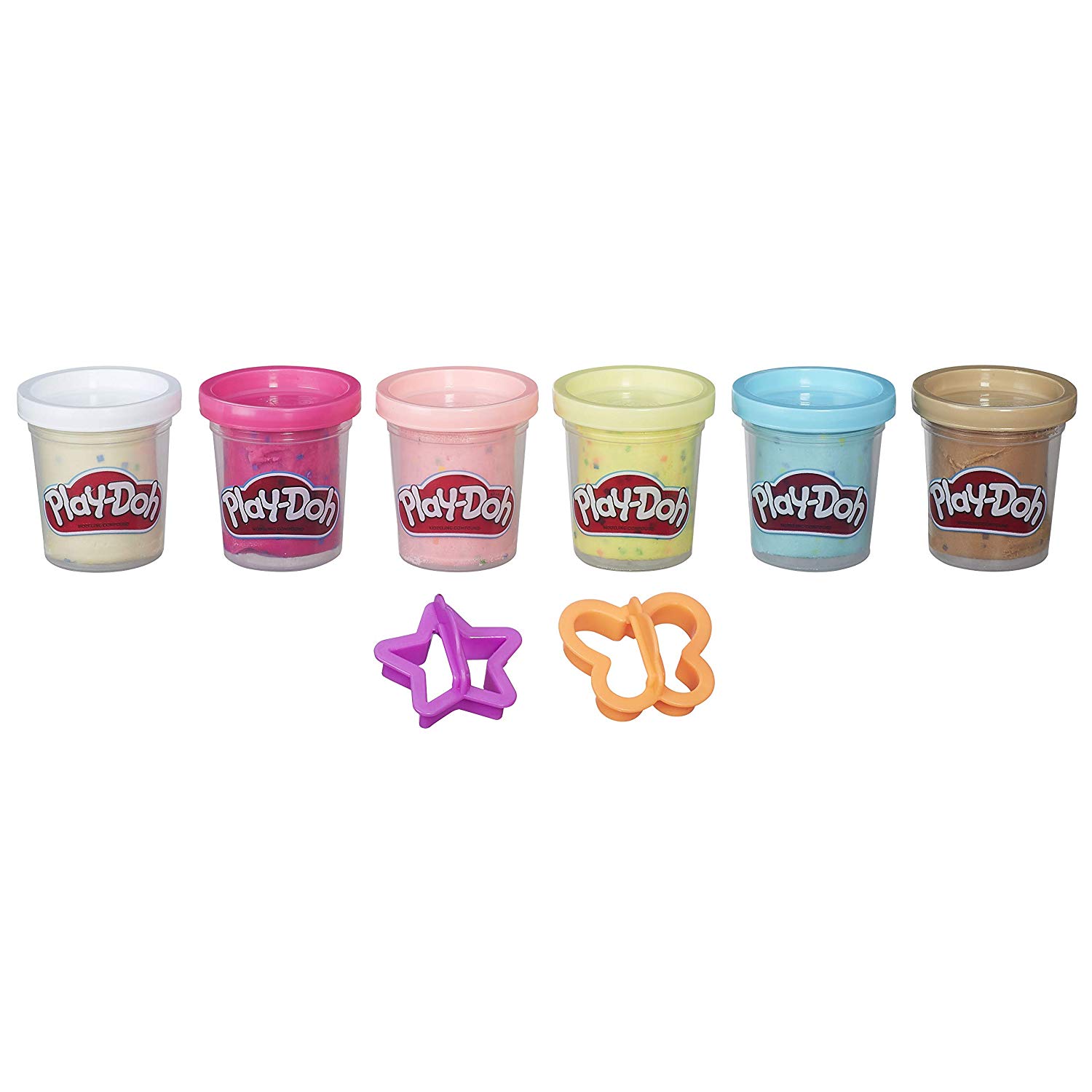 Play-Doh Confetti Collection, 6 Pack of 2-Ounce Cans, Kids Toys, Party Favors, Multicolored, Einzel - Image 2