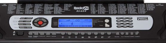 RockJam RJ654 54 Key Keyboard Piano with Power Supply, Sheet Music Stand, Piano Note Stickers & Simply Piano Lessons, Black - Image 3