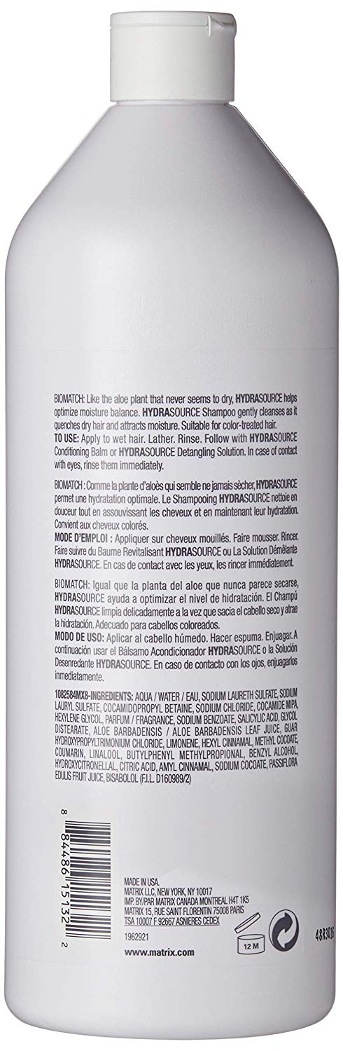 Matrix Biolage Hydra source Shampoo, 33.8 fl.oz, 1 l (Pack of 1) - Image 2
