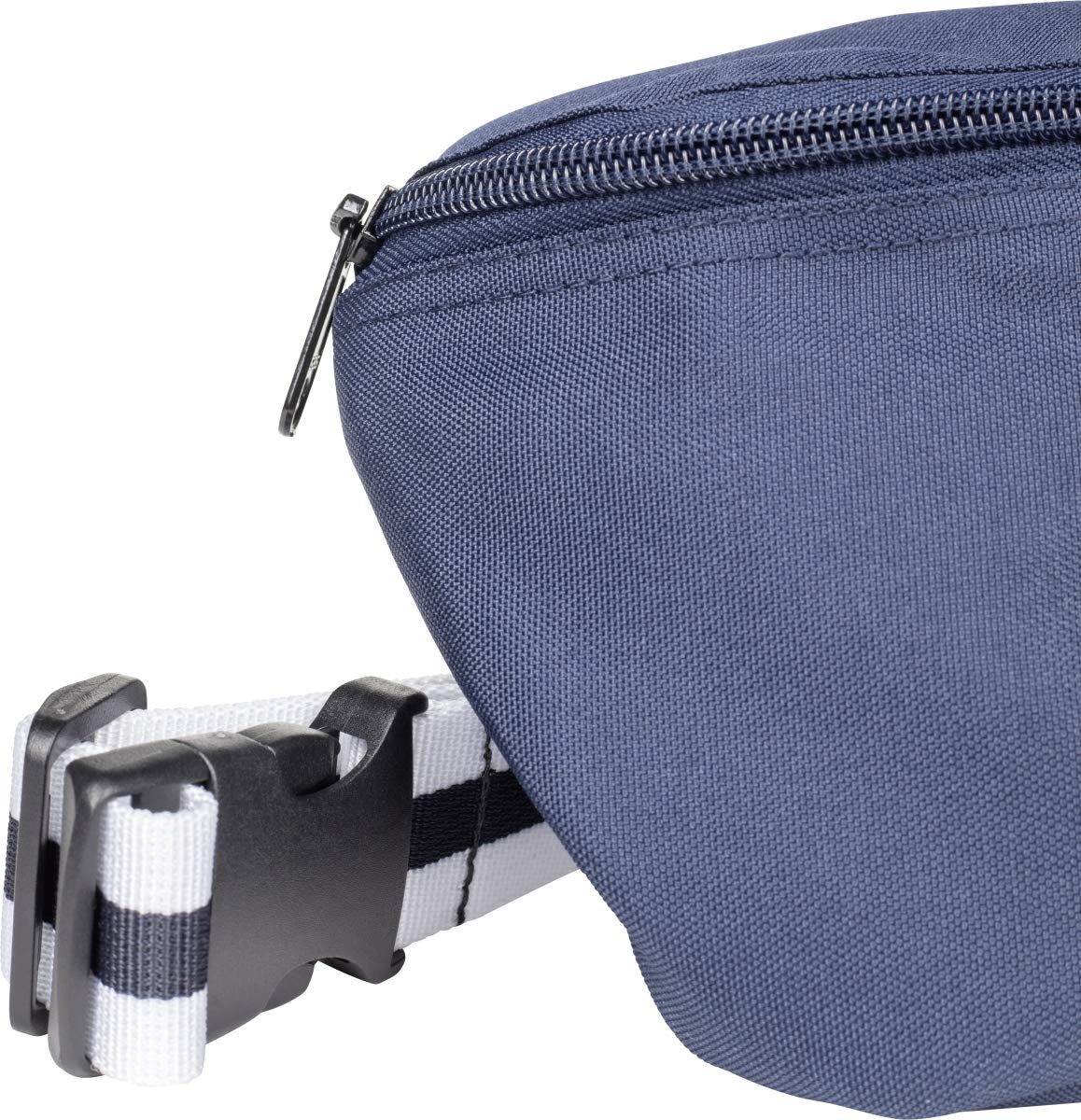 Urban Classics Hip Bag Striped Belt Messenger Bag, 24 cm, Multicolour (Nvy/Wht), 24 centimeters - Image 3