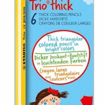 Stabilo Trio Thick – Thick Triangular Colouring Pencils 6er Set,203/2-06