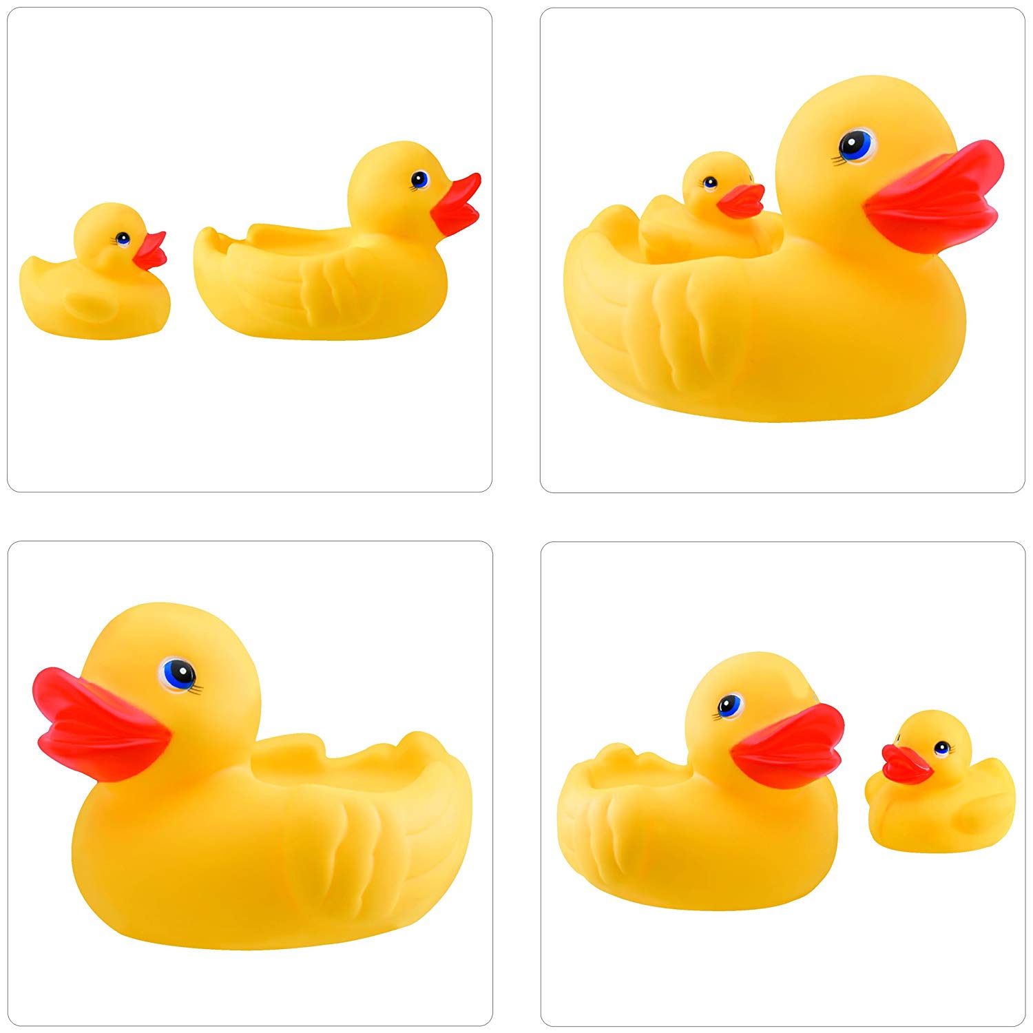 Plage Wall tiles stickers, Bath duck, 4 Sheets, each 14,5 x 14,5 cm, Multicolor