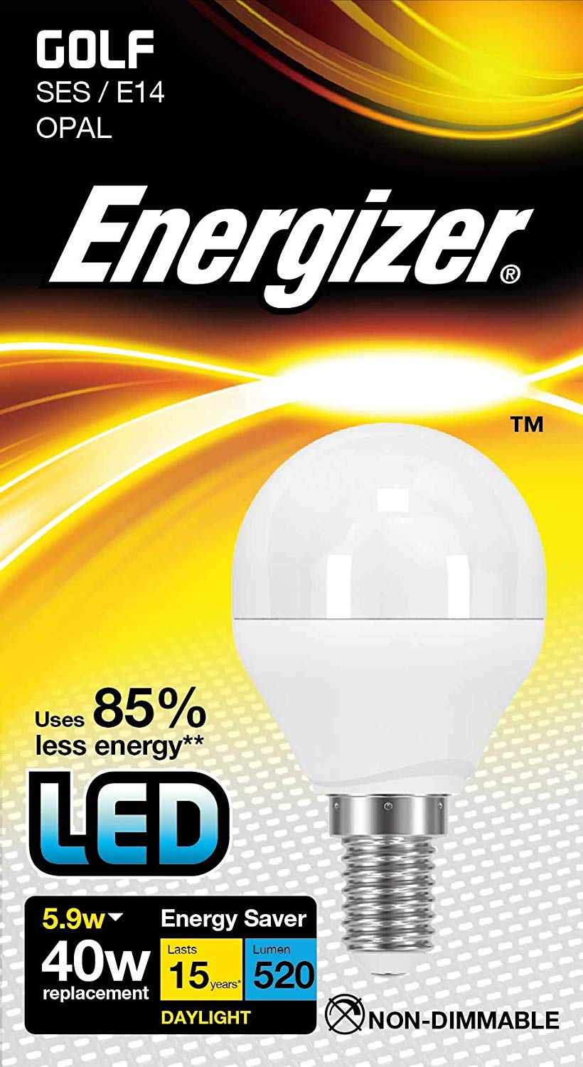 Energizer LED Energy Saving Lightbulb, E14, Daylight, 4.2W