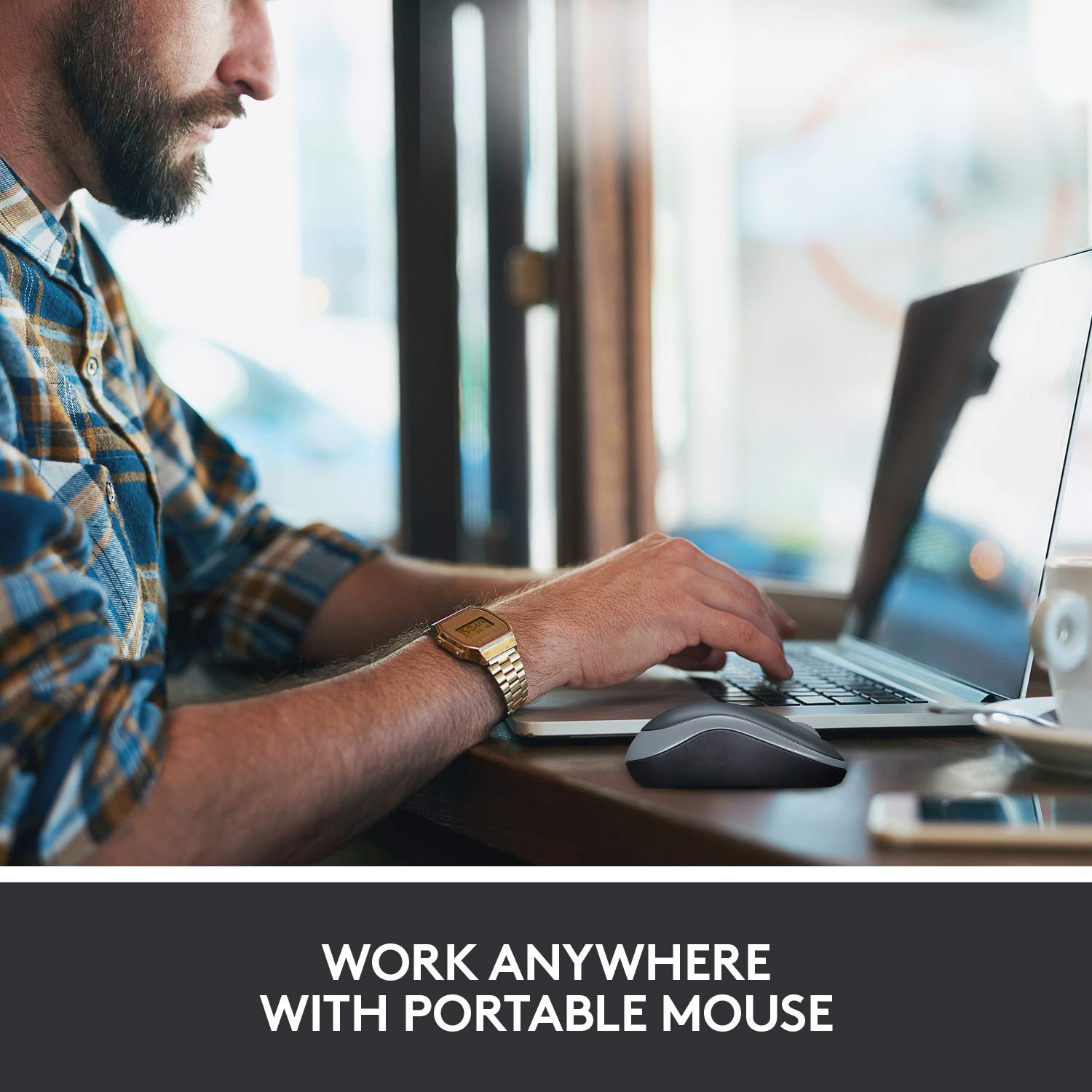 Logitech M185 Wireless Mouse, 2.4GHz With USB Mini Receiver, 12-Month Battery Life, 1000 DPI Optical Tracking, Ambidextrous - Image 3