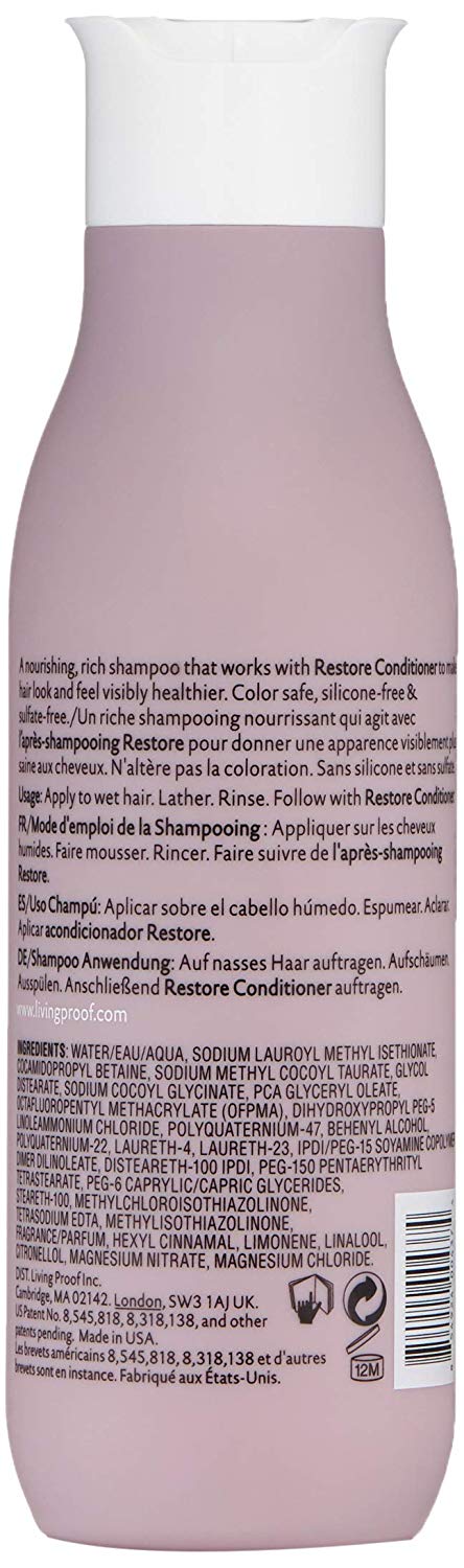Restore by Living Proof Shampoo for Dry or Damaged Hair 236ml, clear, 236 ml (Pack of 1) - Image 2