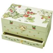 Trousselier Strawberry Flower Fairies Musical Jewellery Box