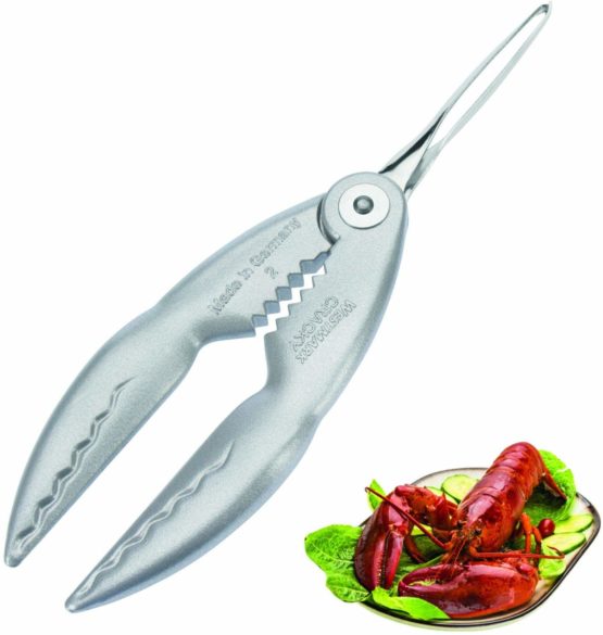 Westmark Lobster Cracker with built-in tweezers, Aluminium/stainless steel, Length: 21.1 cm, Cracky-Spezial, Silver, 66102270