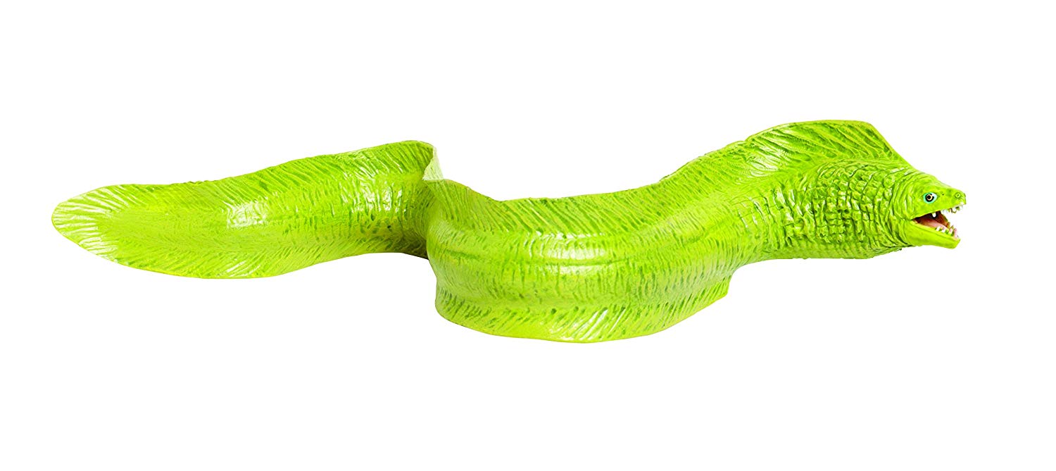 Toob Moray Eel, Green, 9 inches long and 4 inches wide