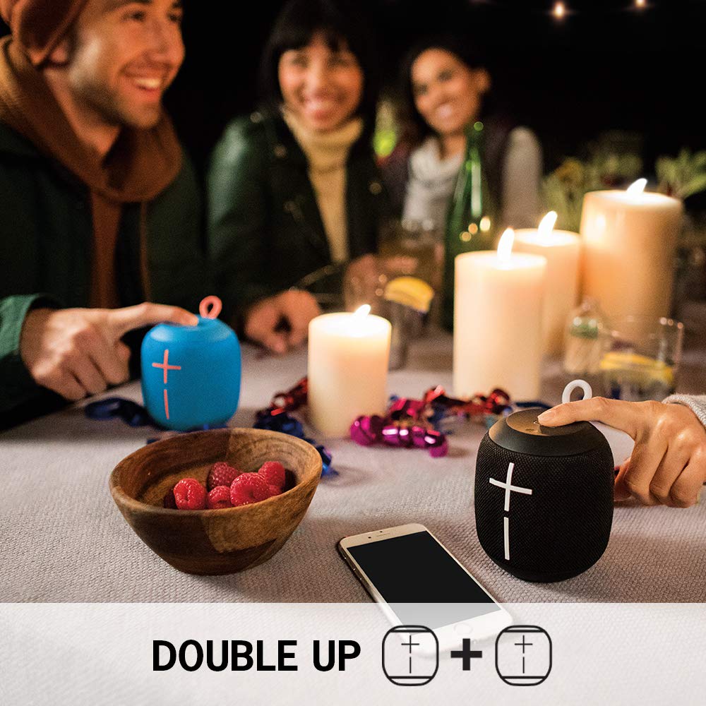 Ultimate Ears Wonderboom Portable Wireless Bluetooth Speaker, 360° Surround Sound, Waterproof, 2 Speaker Connection for Powerful Sound, 10 Hours Battery, Black - Image 4