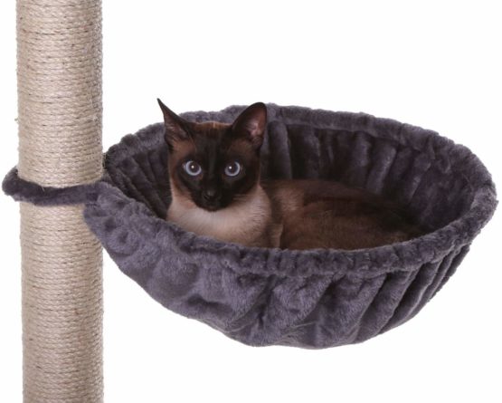 dibea KB00162, cat tree lounger diameter 40 cm (15,7"), extra deep, col grey - Image 2