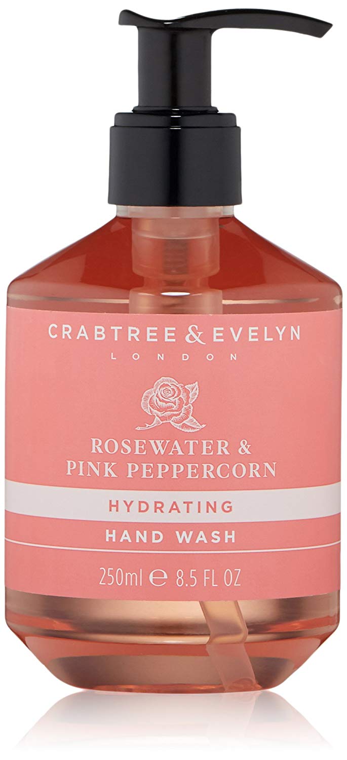 Crabtree & Evelyn Rosewater and Pink Peppercorn Hydrating Hand Wash, 250 ml, 250 ml (Pack of 1)