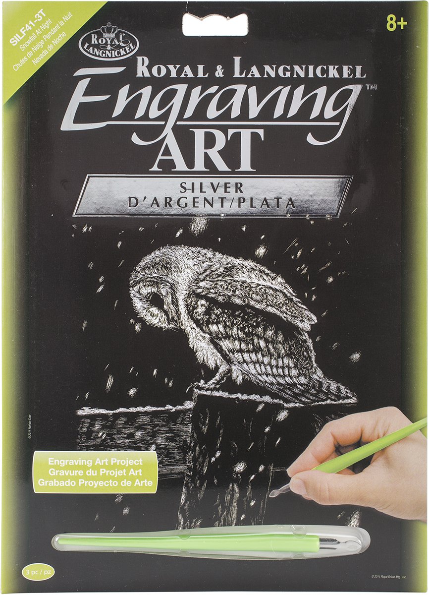 Royal Brush Silver Foil Engraving Art Kit, Multi-Colour, multicolour, OSFA