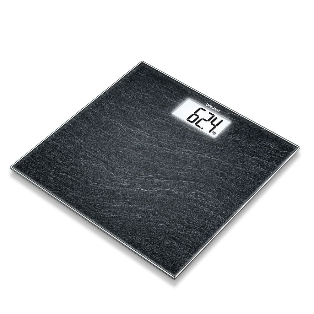 Beurer GS 203 756.36 Slate Glass Scales, Grey, 1 cm x 1 cm x 1 cm
