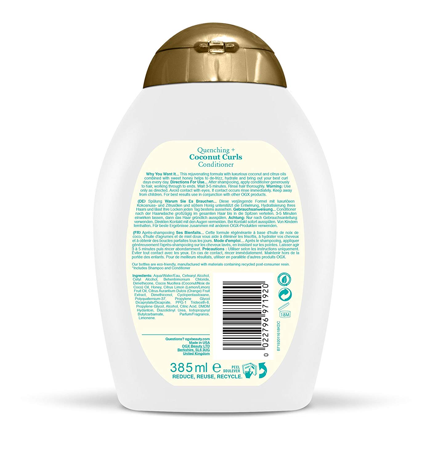 OGX Coconut Conditioner for Curly Hair 385 ml - Image 2