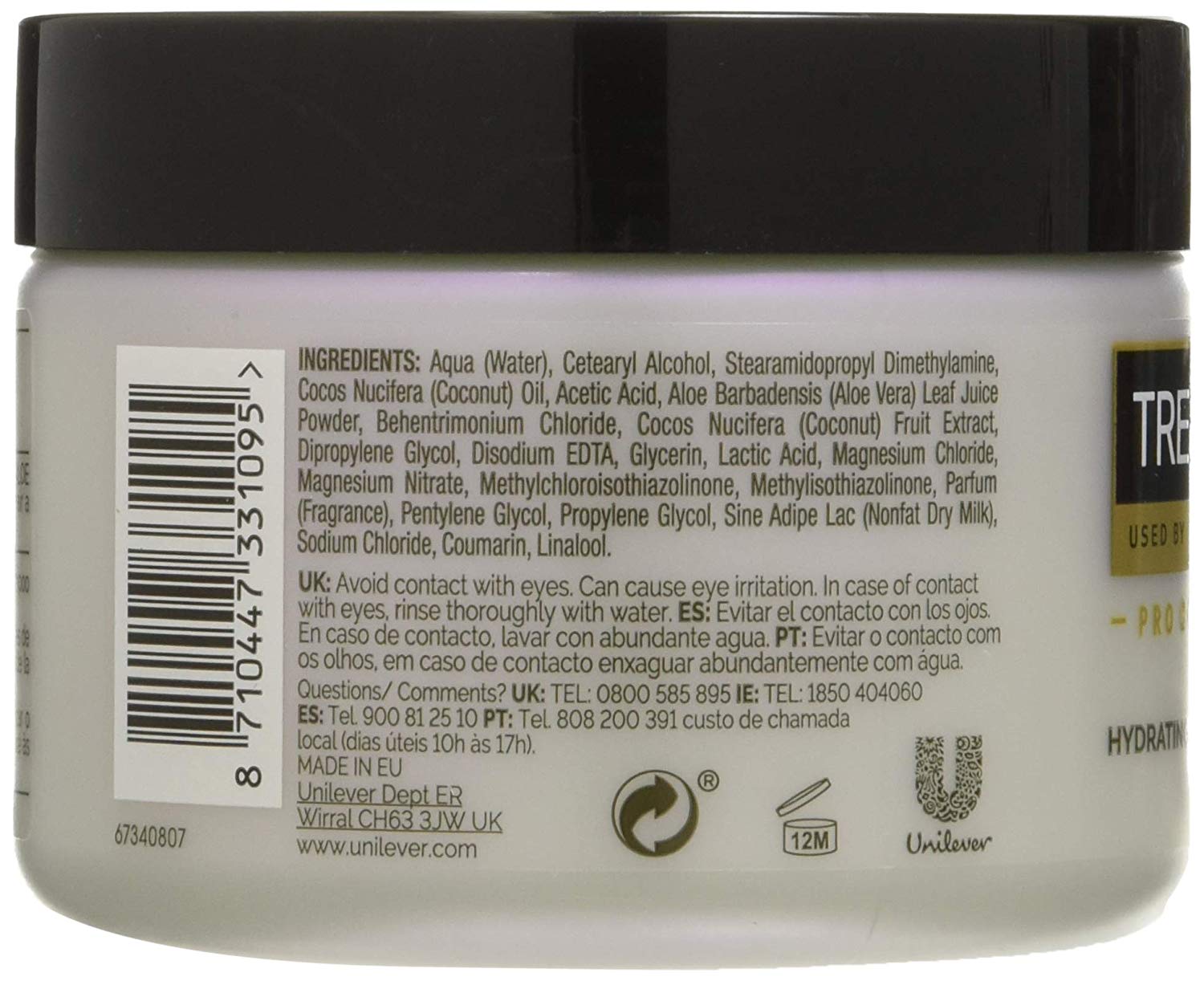 TRESemmé Botanical Hydrating Coconut Mask (Pack of 3), Black, 1 count (Pack of 3) - Image 4