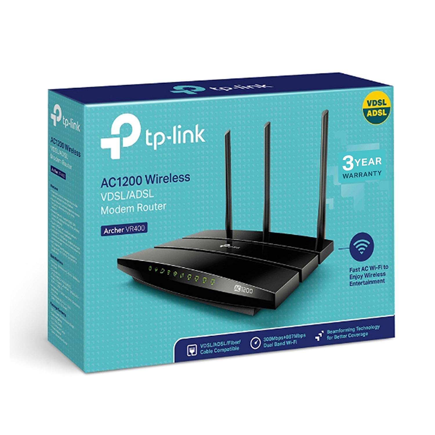 TP-Link AC1200 Wireless Dual Band VDSL/ADSL Modem Router for Phone Line Connections (BT Infinity, TalkTalk - Image 4