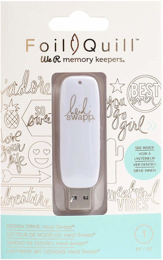 We R Memory Keepers We Foil Quill USB Art Design Drive, Heidi Swapp, with 200 Phrases and Images, White, One size - Image 2