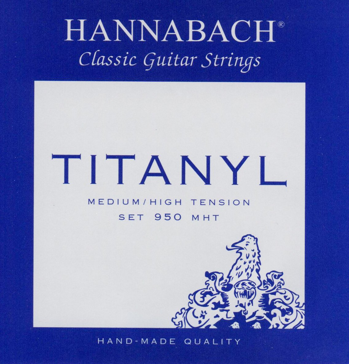 Hannabach 653157 Klassikgitarrensaiten Serie 950 Medium/High Tension Titanyl - Satz, silber, Satz medium/high - 950MHT