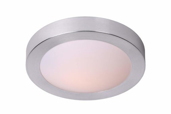 Lucide FRESH - Flush Ceiling Light Bathroom - Ø 27 cm - IP44 - Satin Chrome