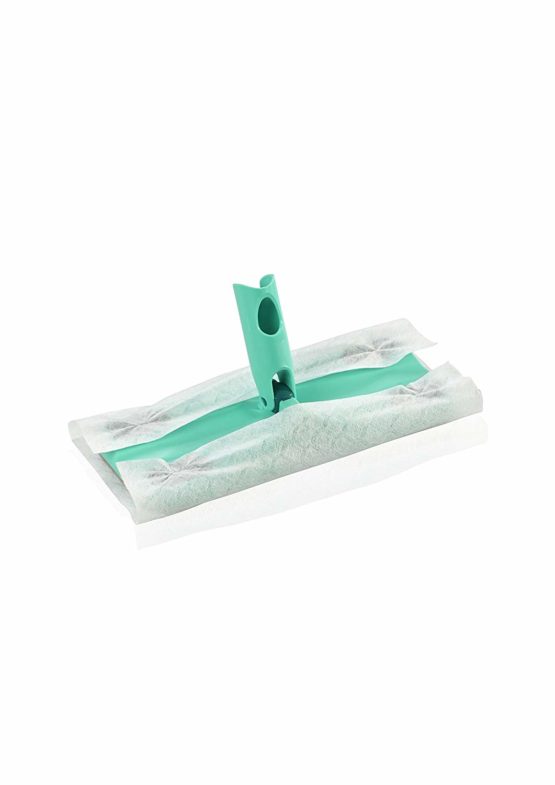 Leifheit Clean and Away Dusting Mop with Telescopic Handle, Includes 5 Dusting Mop cloths, 26cm wide, Adjustable handle 86-141 cm, Floor Mop for Dry Floor Cleaning - Image 2