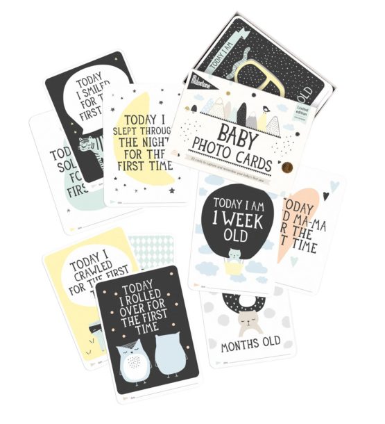 Milestone Over The Moon Baby Keepsake Cards Newborn’s First Year Memories - Image 4