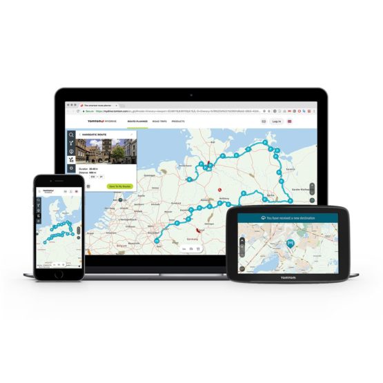 TomTom Car Sat Nav GO Basic, 6 Inch, with Traffic Congestion and Speed Cam Alert Trial Thanks to TomTom Traffic, EU Maps, Updates via WiFi, Integrated Reversible Mount - Image 4