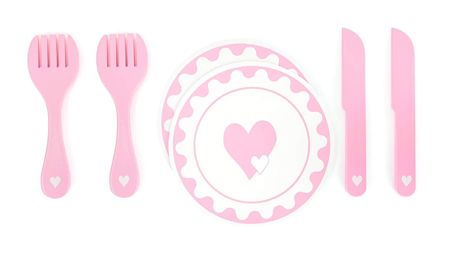 Small Foot 10890 Toy Cutlery Set, Rosa - Image 2