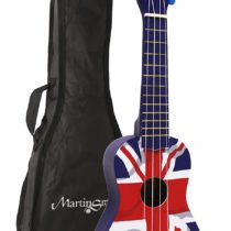 Martin Smith Soprano Ukulele with Ukulele Bag and Union Jack Design