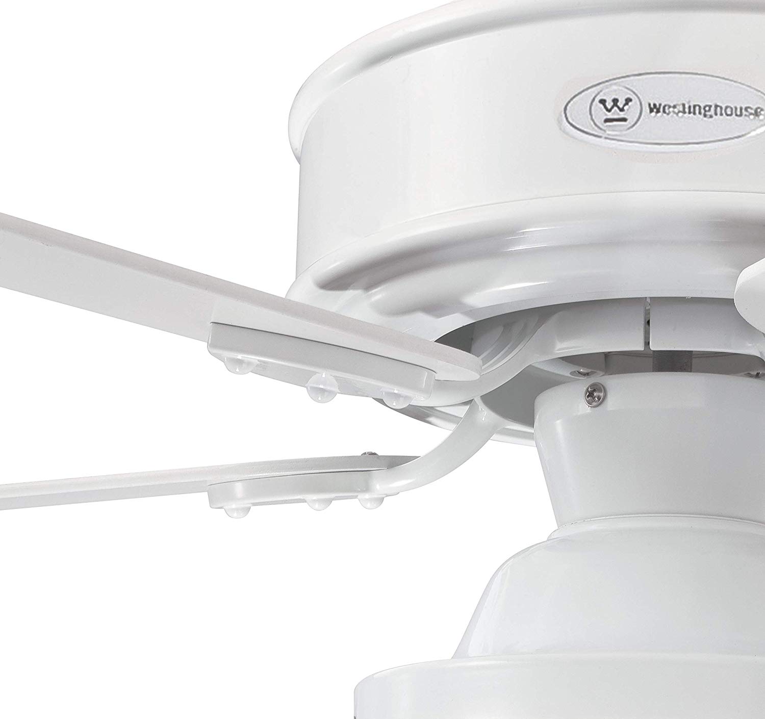 72209 Barnett 122 cm White Indoor Ceiling Fan, Dimmable LED Light Kit with Cage Shade, Remote Control Included - Image 4