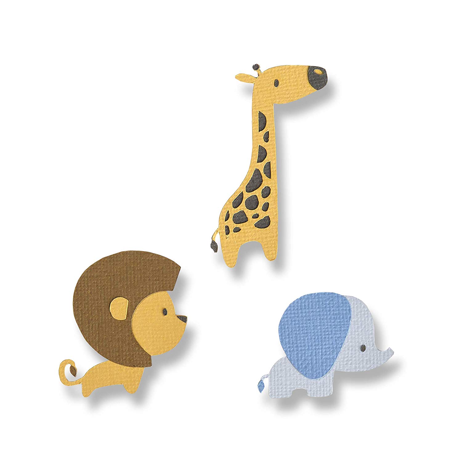 Thinlits Die set 9PK Baby Jungle Animals, Multi Colour