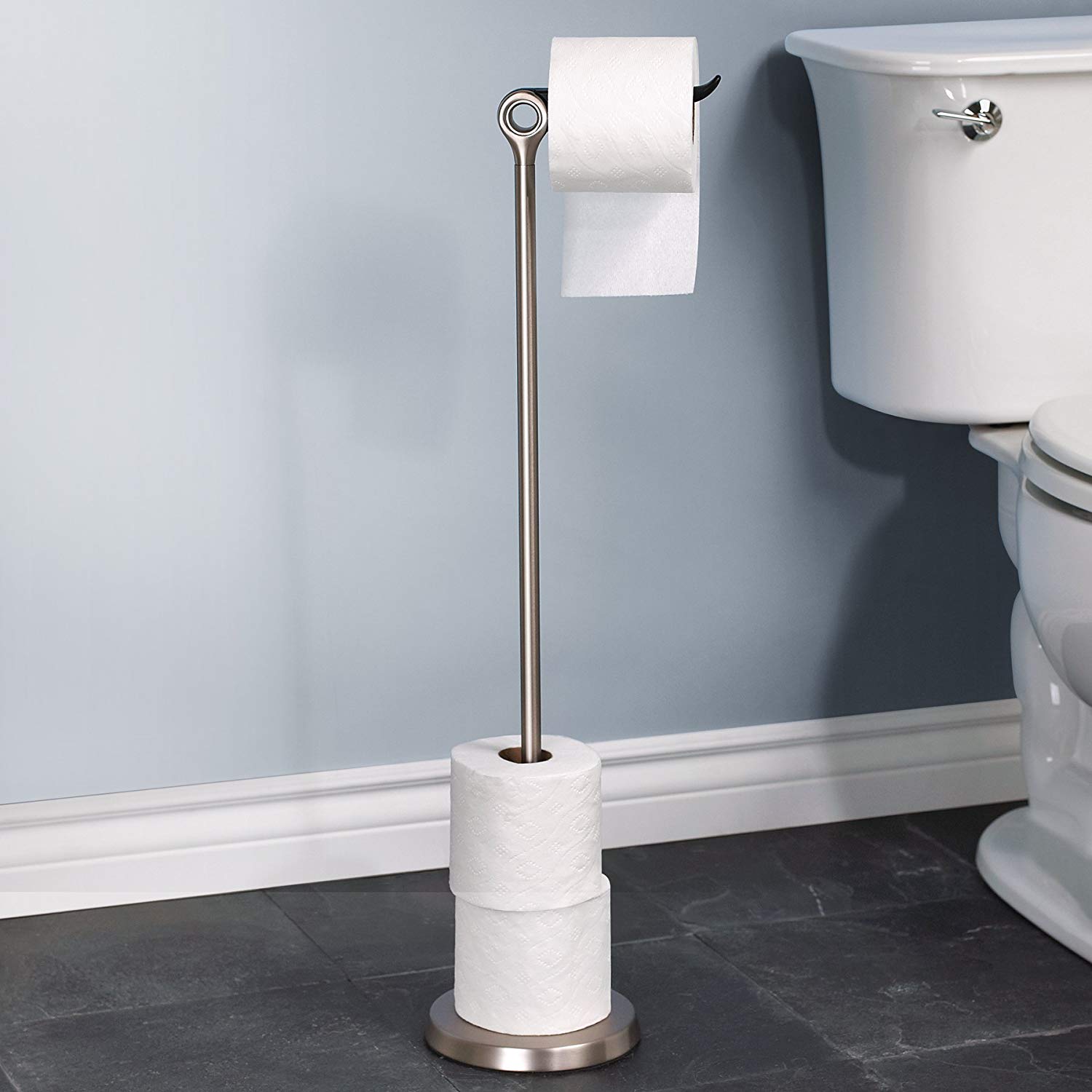 Umbra Tucan Toiletpapierhouder Nikkel - Met Opbergruimte Voor 5 Rollen