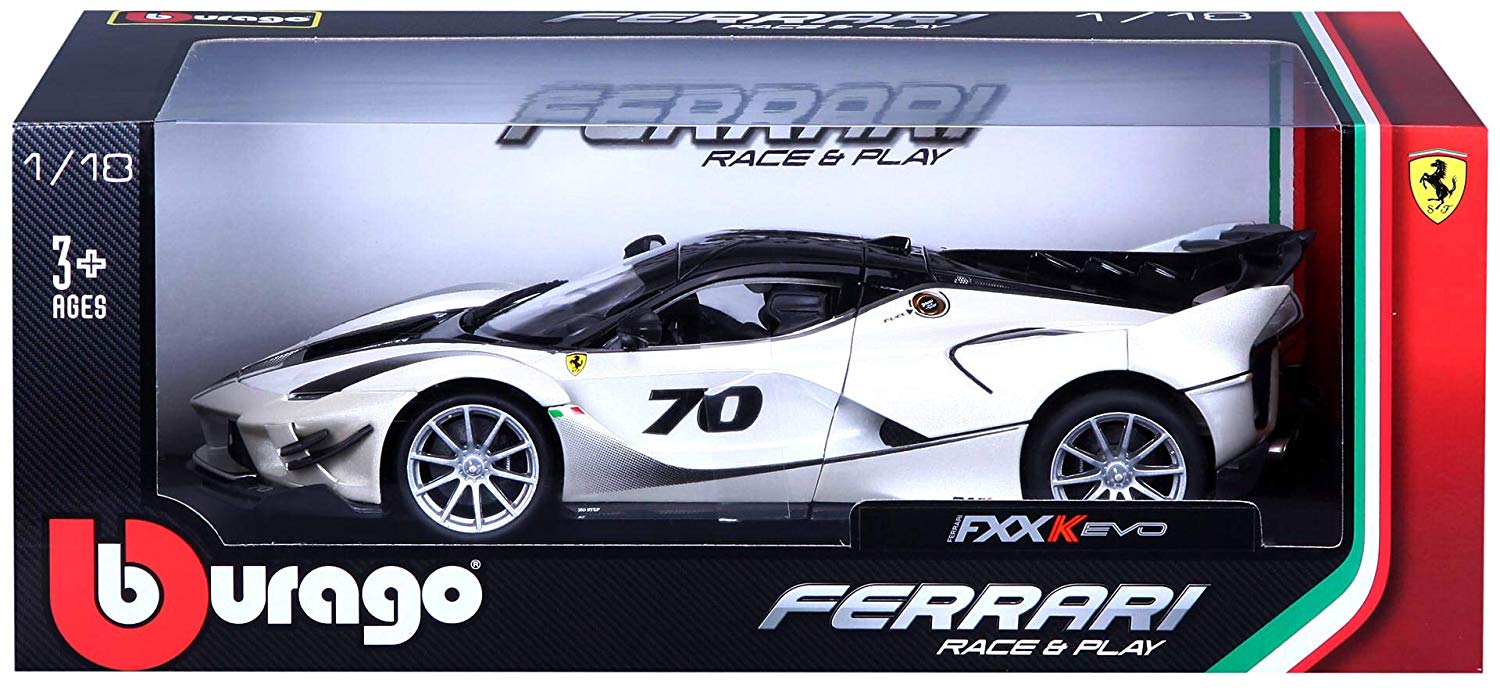 Bburago 18-16012 1:18 Race and Play Ferrari FXX K Evoluzione, Mixed ...