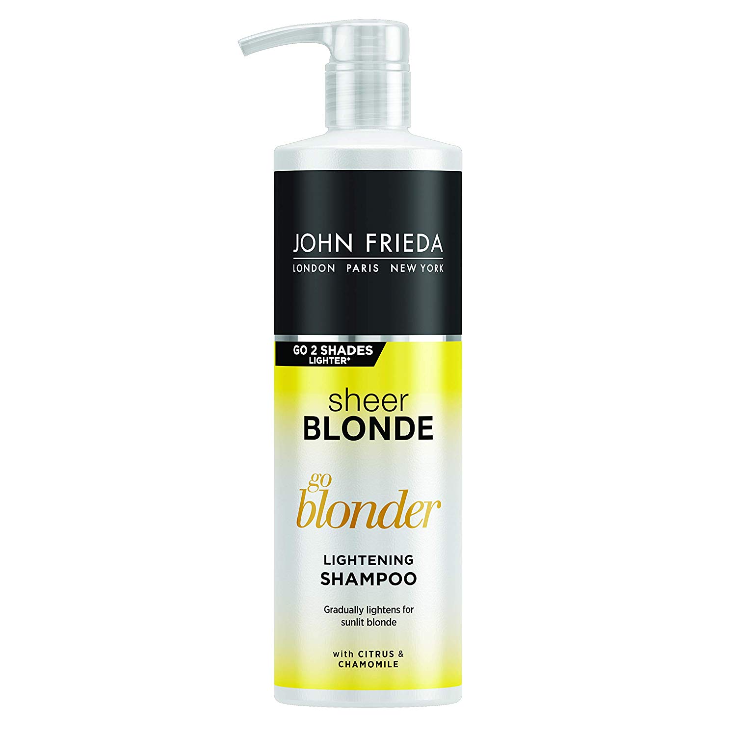 John Frieda Lightening for Blonde Hair Citrus, Shampoo, 500 ml (Pack of 1)