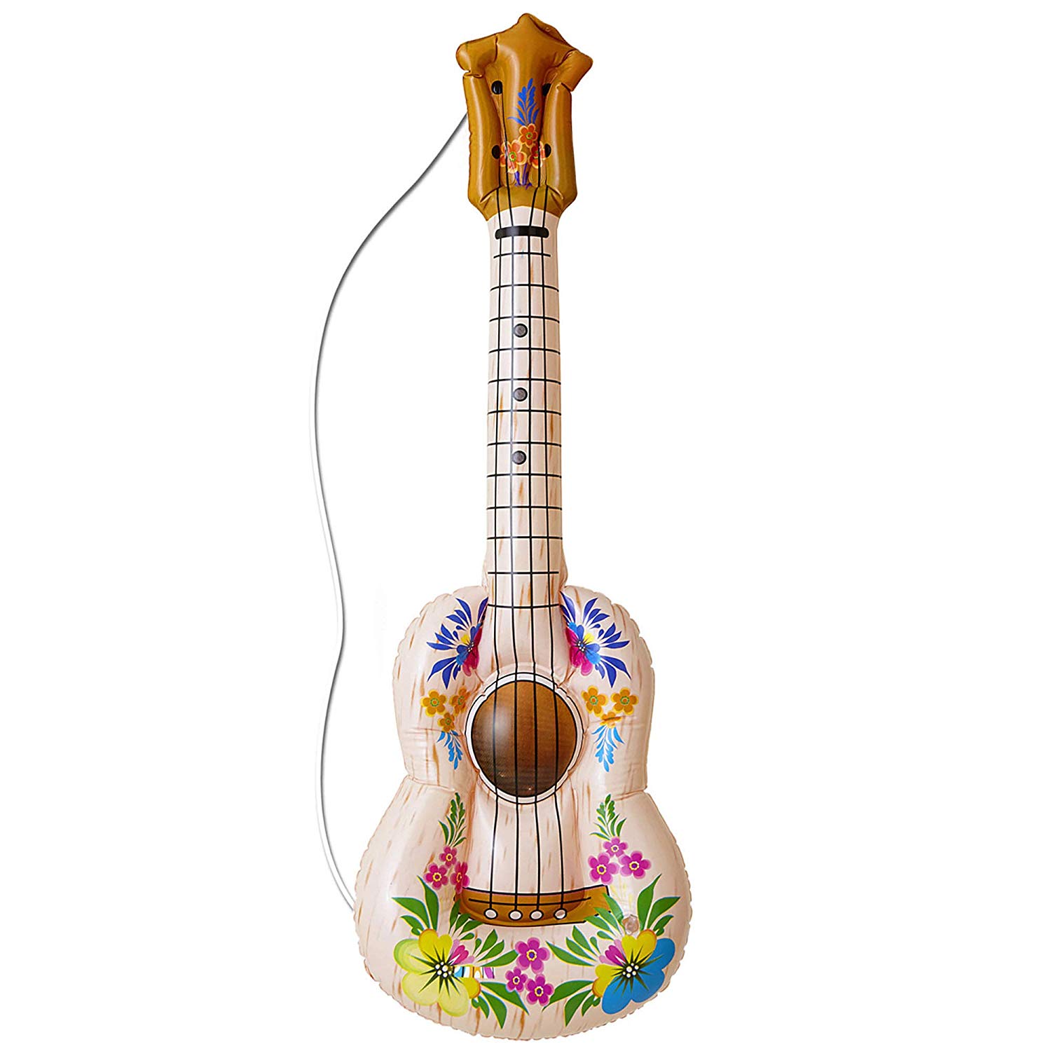 Widmann 0512H Inflatable Guitar, Multicolored, 105 cm, Multicoloured