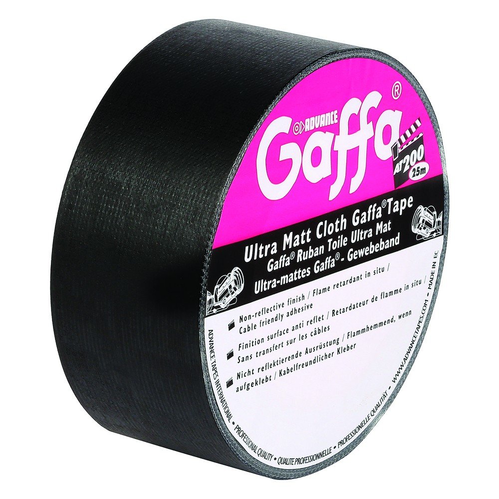 Advance Tapes 5805 BLK - Gaffa dull black 50mm x 50m