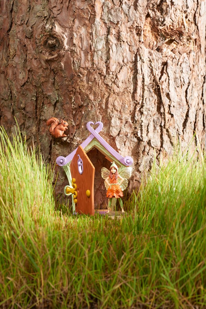 TOMY - Waldland Fairy Door - Vicky & Squirrel - Fairy Garden Set - Earth Tones, Green - Image 4