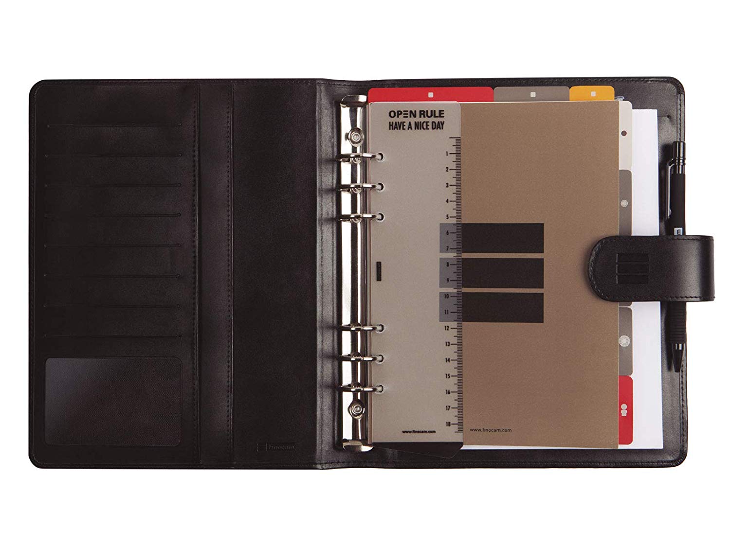 Finocam - Organiser 2021 Day Page Open Club Black Spanish, 1000 (155x215mm) - Image 2