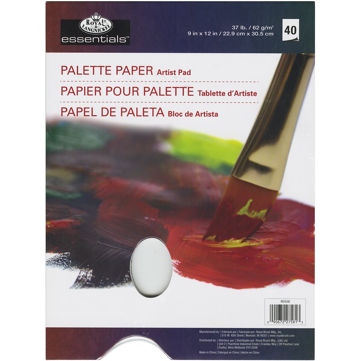 Royal & Langnickel Palette Paper Artist Pads 40 sheets, White