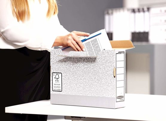 Bankers Box System A4 80mm Spine Transfer Files - Grey (Pack of 10) - Image 3