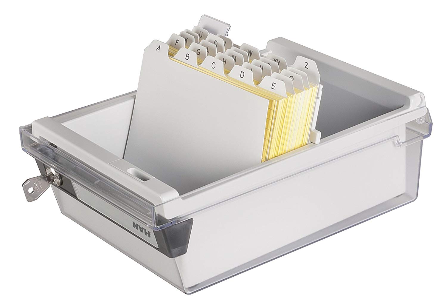 HAN 966-S-631, Card filing box Special Edition A6 landscape. Innovative, attractive design holds 800 cards with lock - Image 3