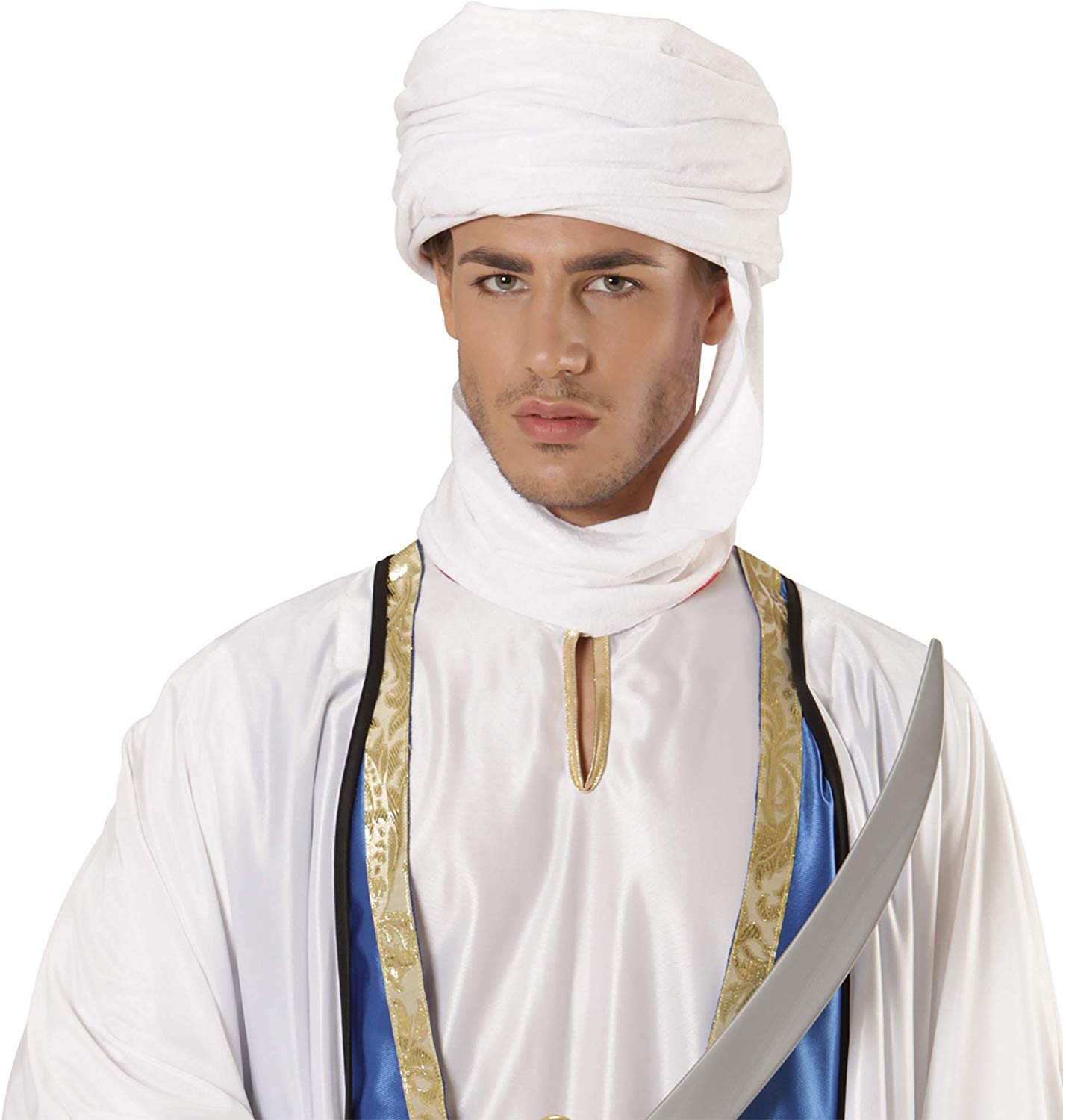 W WIDMANN MILANO Party Fashion - Arab Turban for Men Indian, Maharaja, Bollywood, Sultans, Sheikhs, Desert, Carnival, Theme Parties - Image 2
