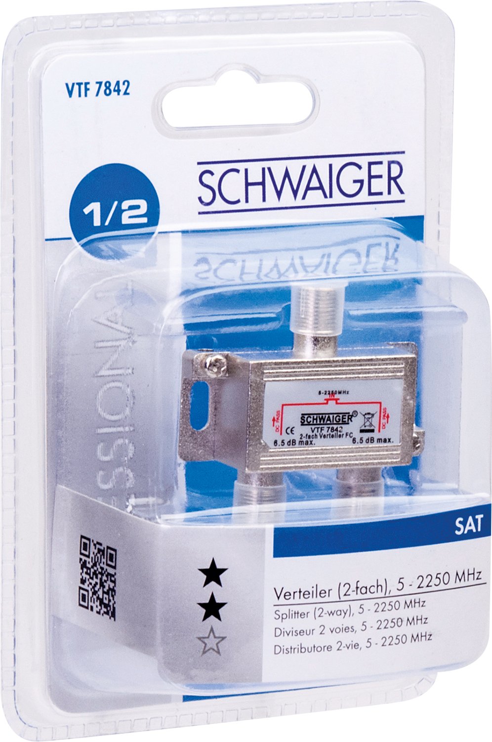 Schwaiger Dual Distributor, Silver - Image 2