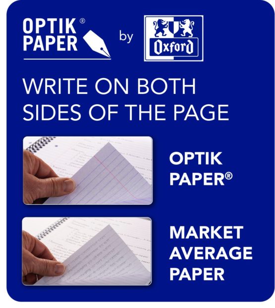 Oxford Campus, A4 Lined Paper Refill Pad, 300pg, Navy, 1 Notebook - Image 4