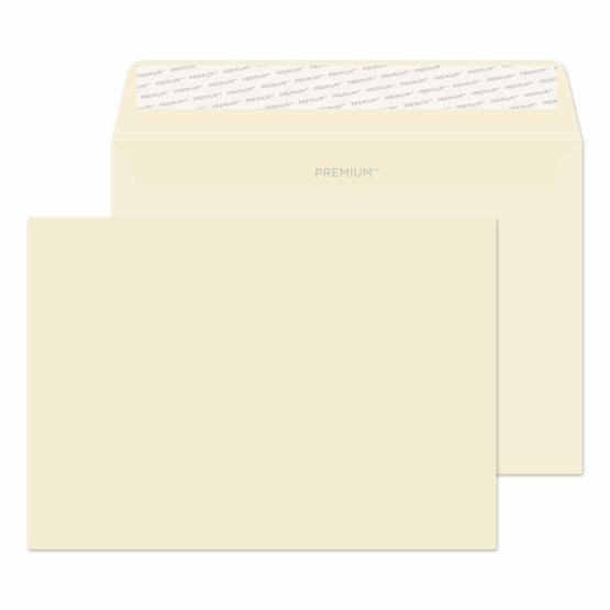 Blake Premium Business C5 162 x 229 mm 120 gsm Peel and Seal Wallet Envelopes (61455) Cream Wove - Pack of 50