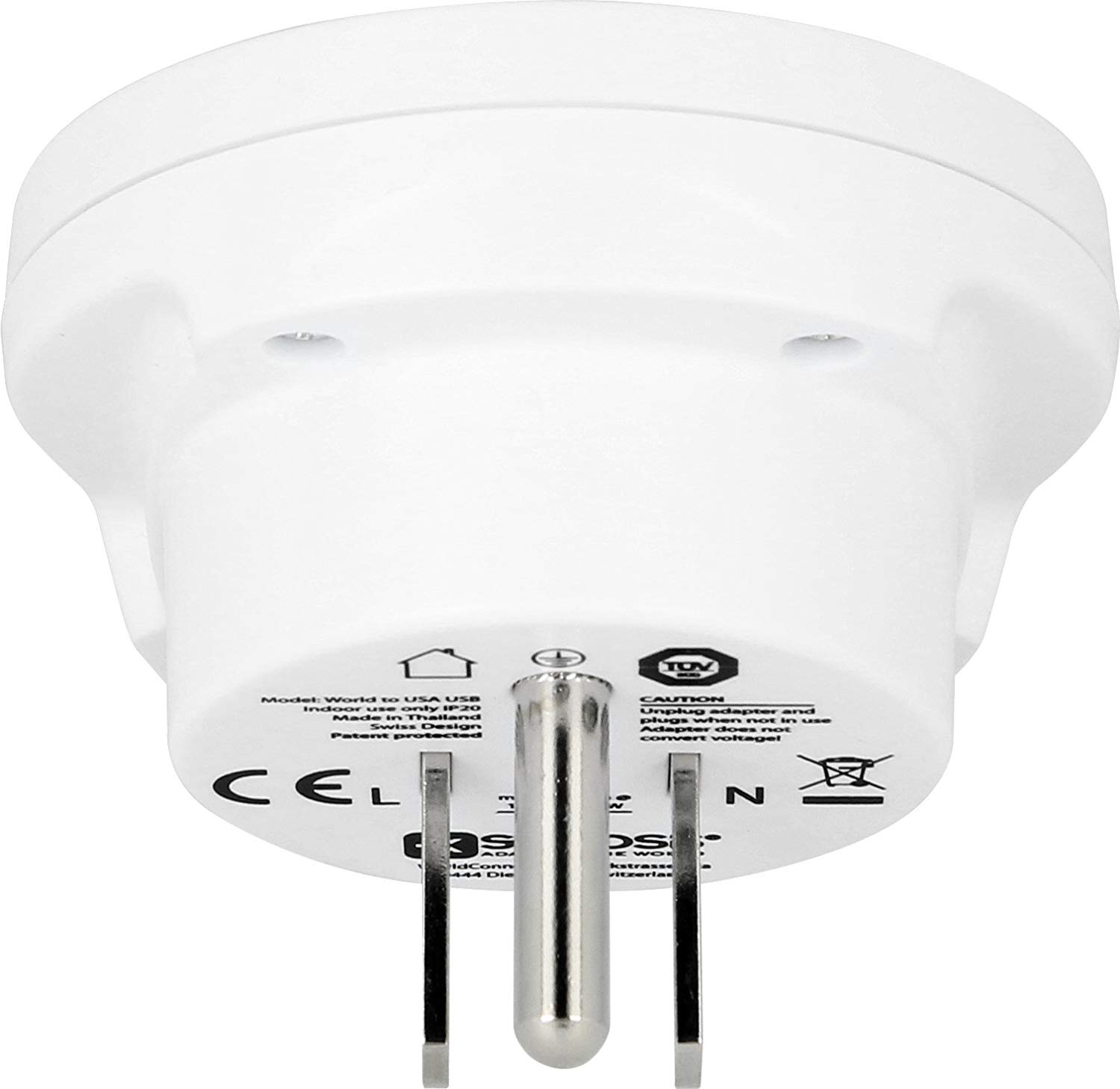 Skross World to USA USB Travel Adapter, Travel Adapter Integrated with USB & USA Plug - Image 4