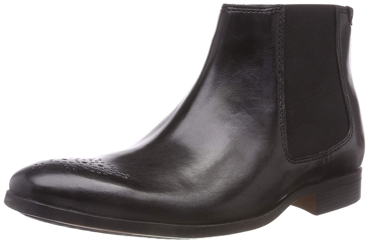 Clarks Gilmore Chelsea, Men’s Chelsea Boots, Black (Black Leather), 8 UK (42 EU), Black Black Leather