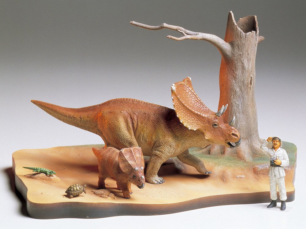 Tamiya 60101-1:35 Chasmosaurus, diorama set, Green, Medium - Image 2