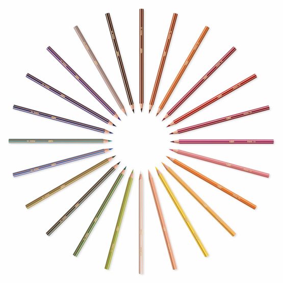 BIC Kids Evolution Stripes Colouring Pencils - Assorted Colours, Pack of 24 - Image 2